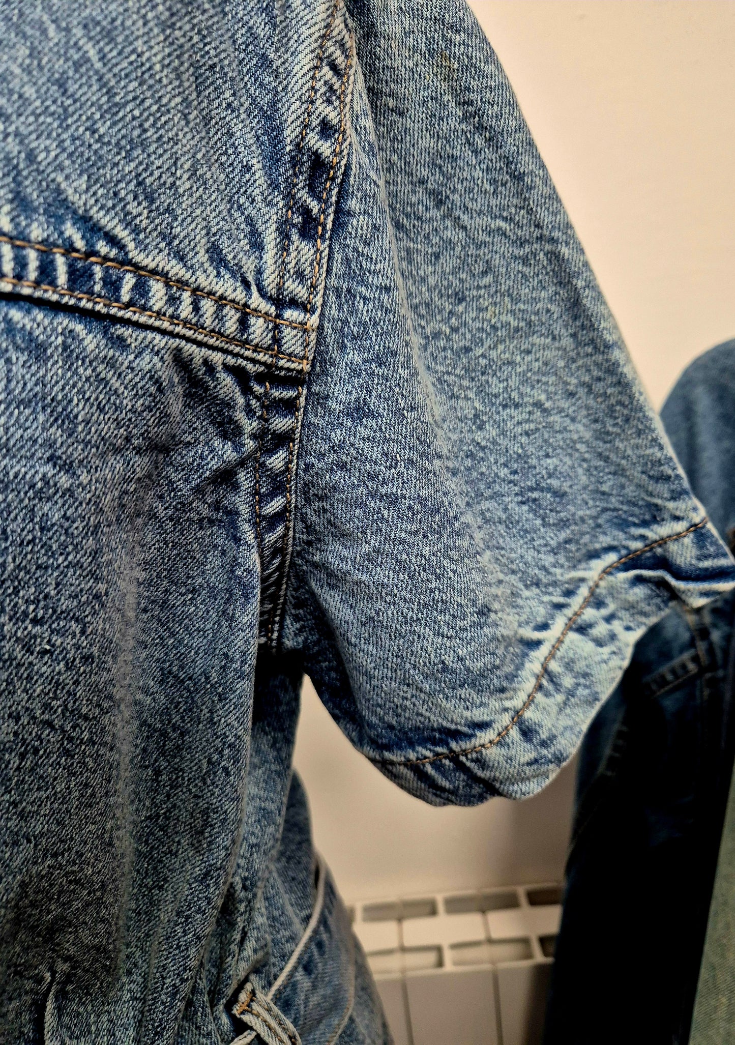 Lovely Vintage shirt denim dress with tie. Uk size 10