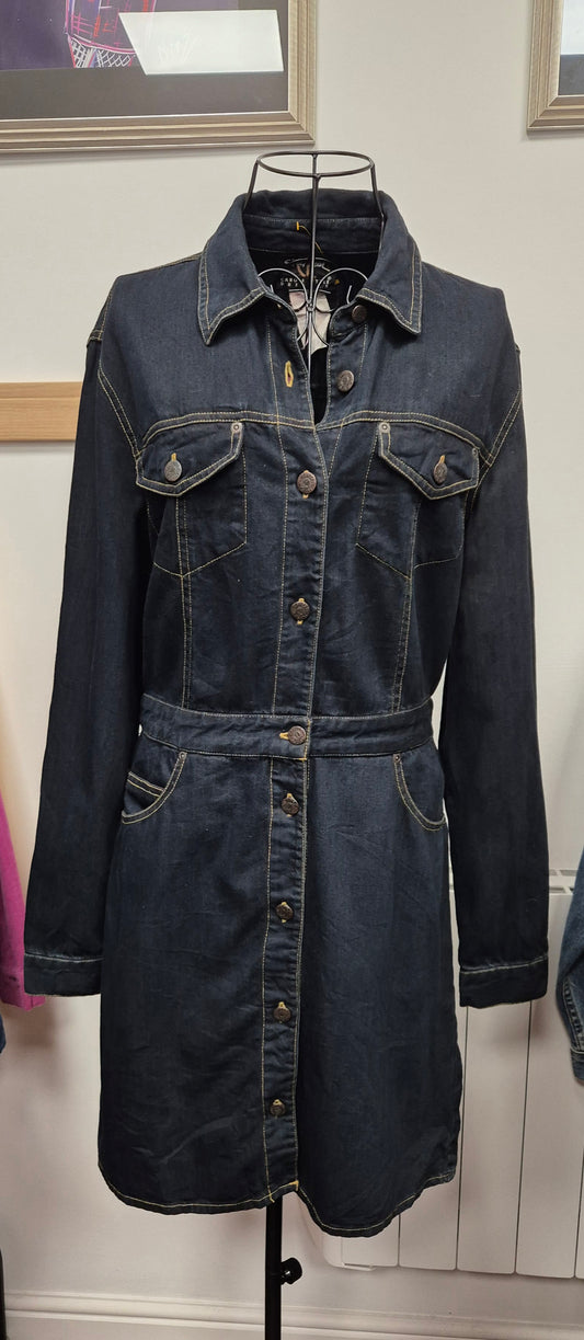 Gorgeous Vintage dark denim dress size uk 8