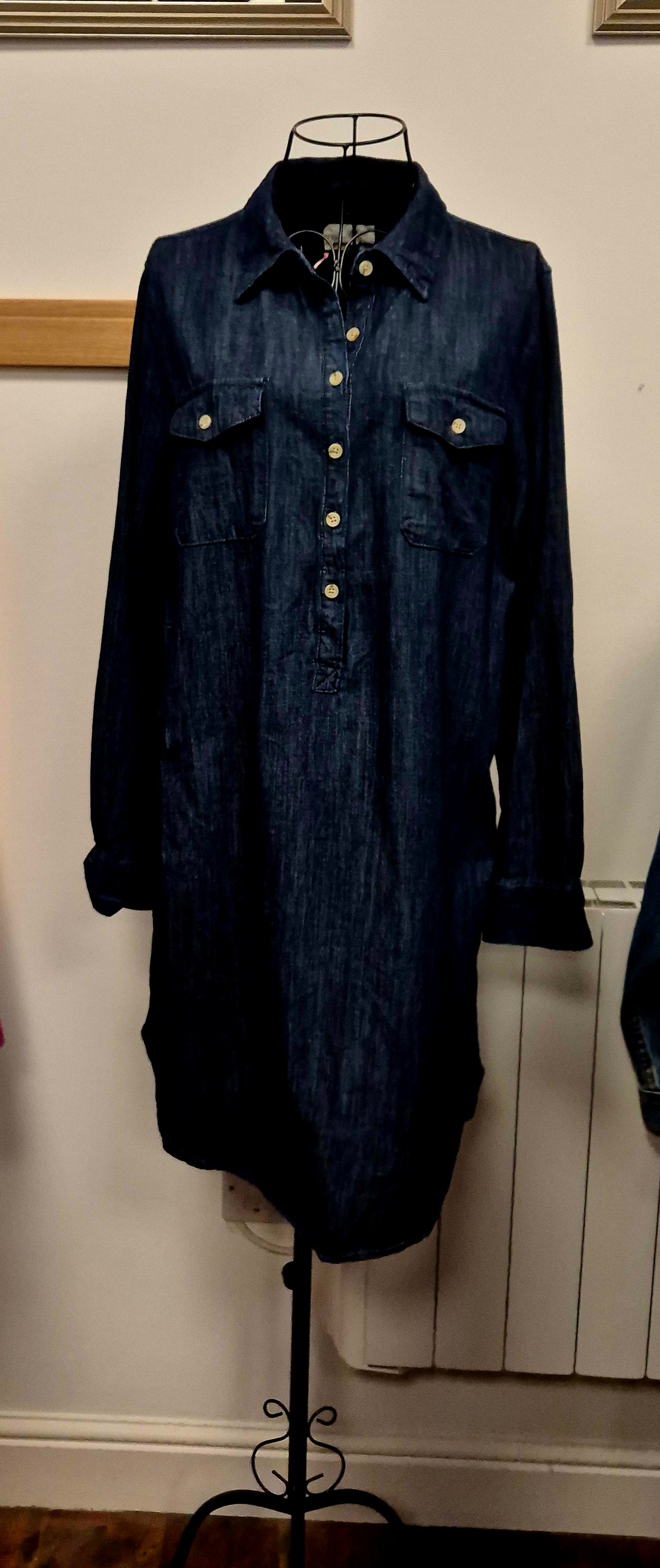 Lovely denim shirt dress uk size 12