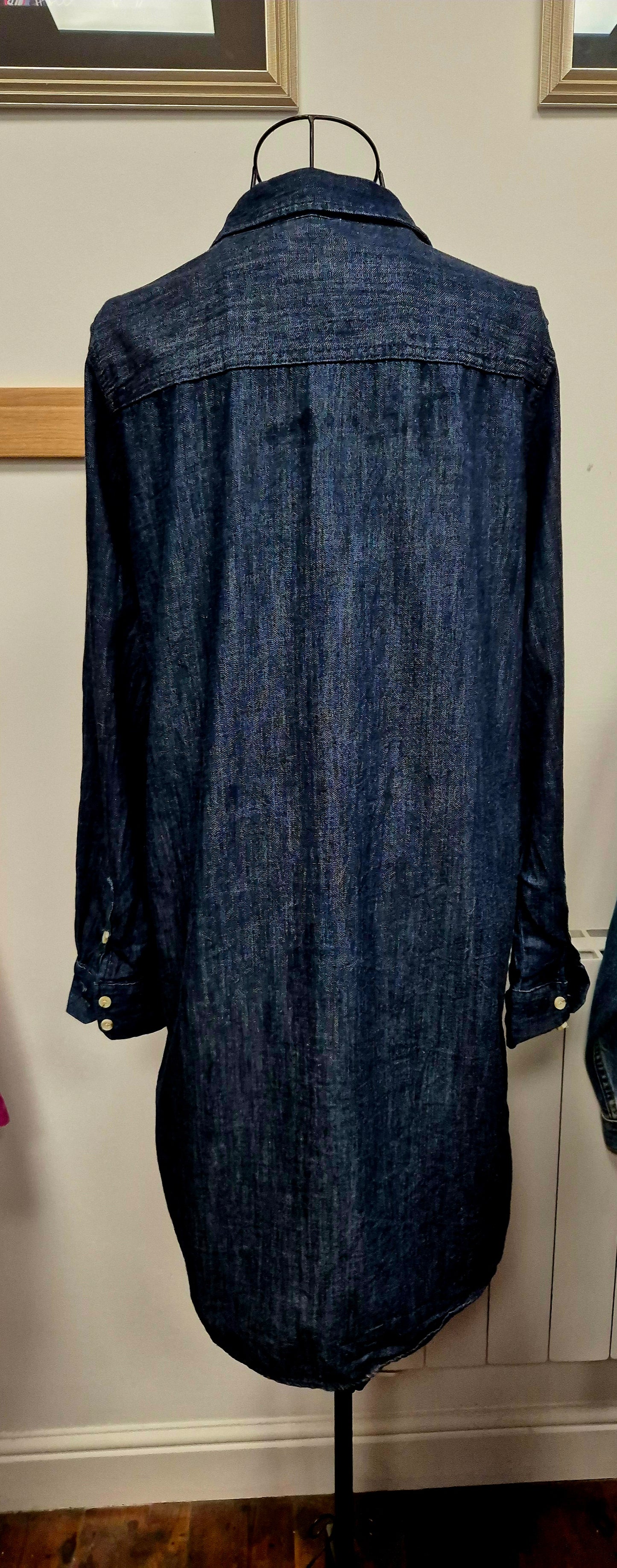 Lovely denim shirt dress uk size 12