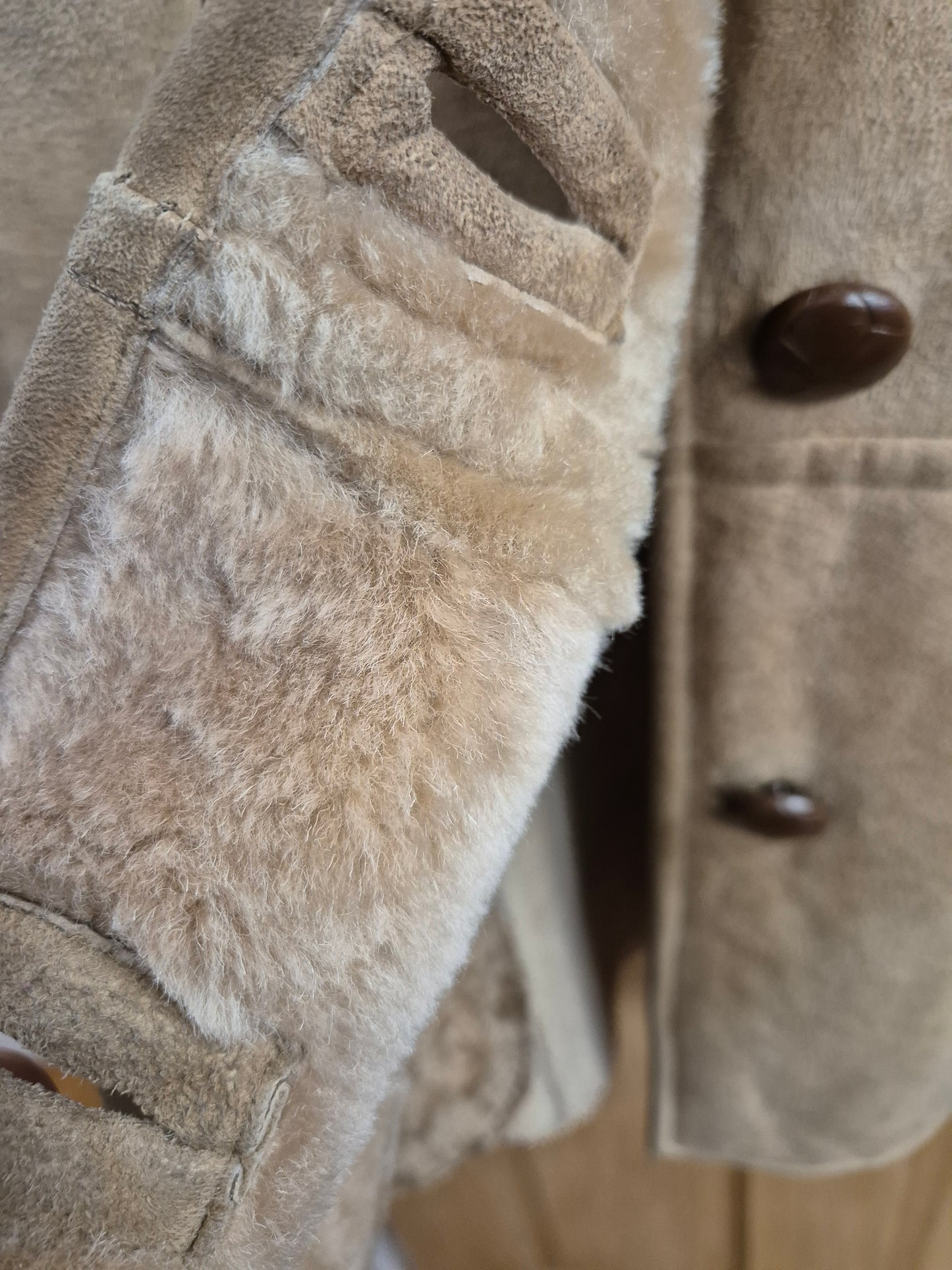 Vintage sheepskin coat size 12