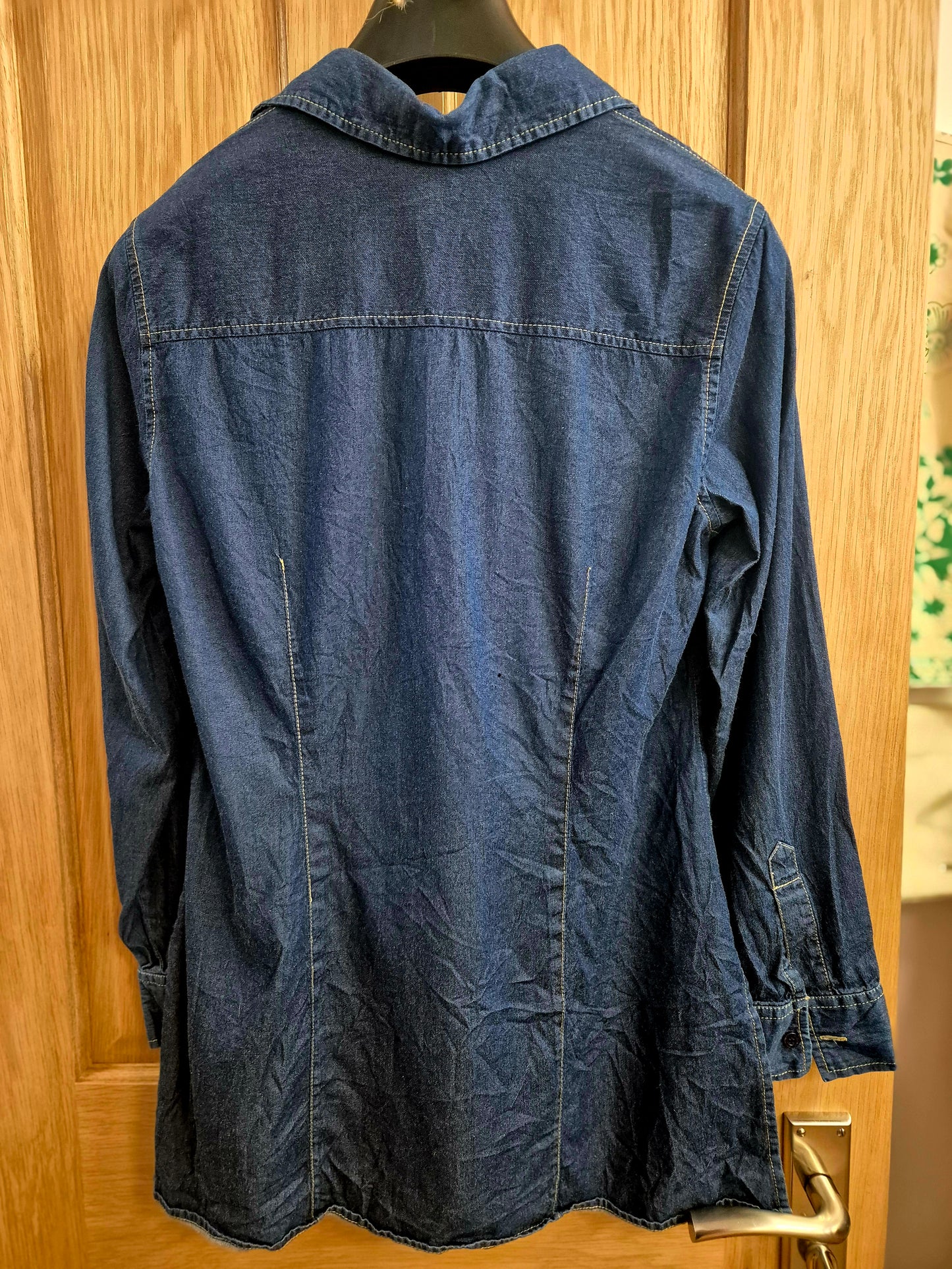 Lovely longer length denim shirt size 12/14