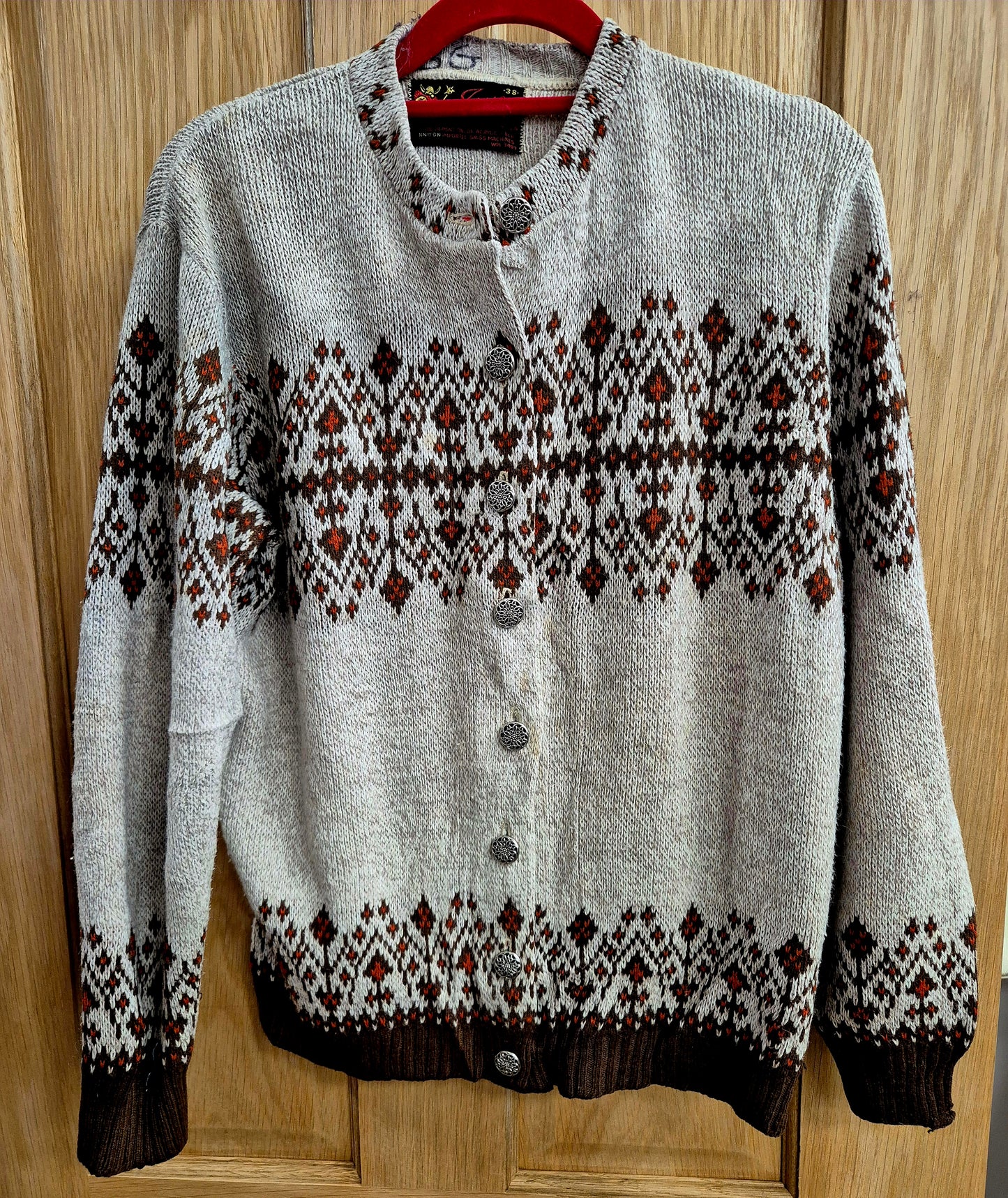 Vintage winter cardigan. Size 10/12