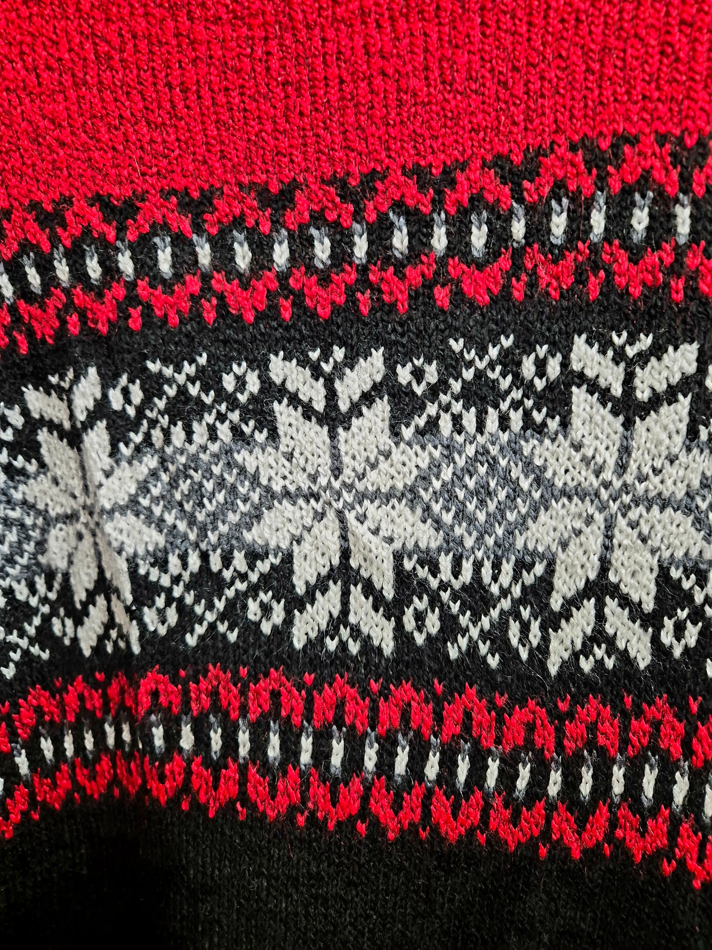 Vintage roll neck Christmas jumper. Size large