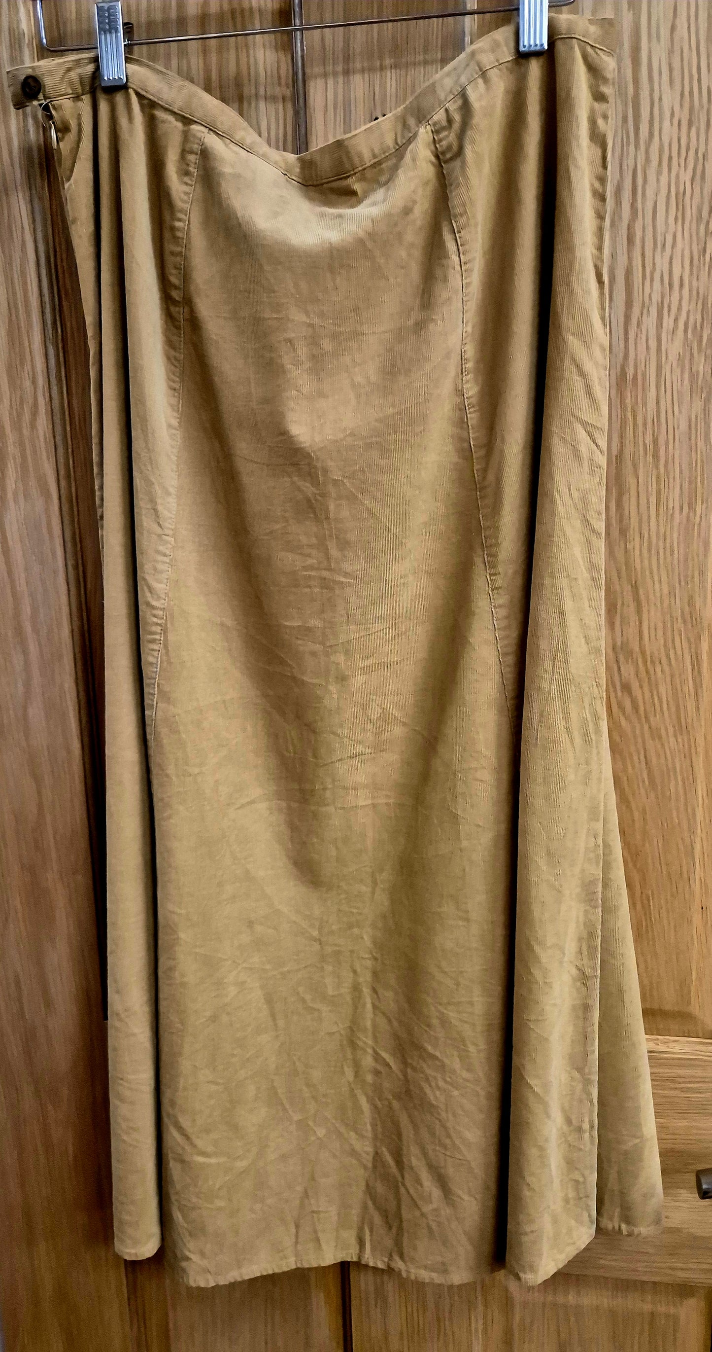 Lovely long length cord skirt size uk 14