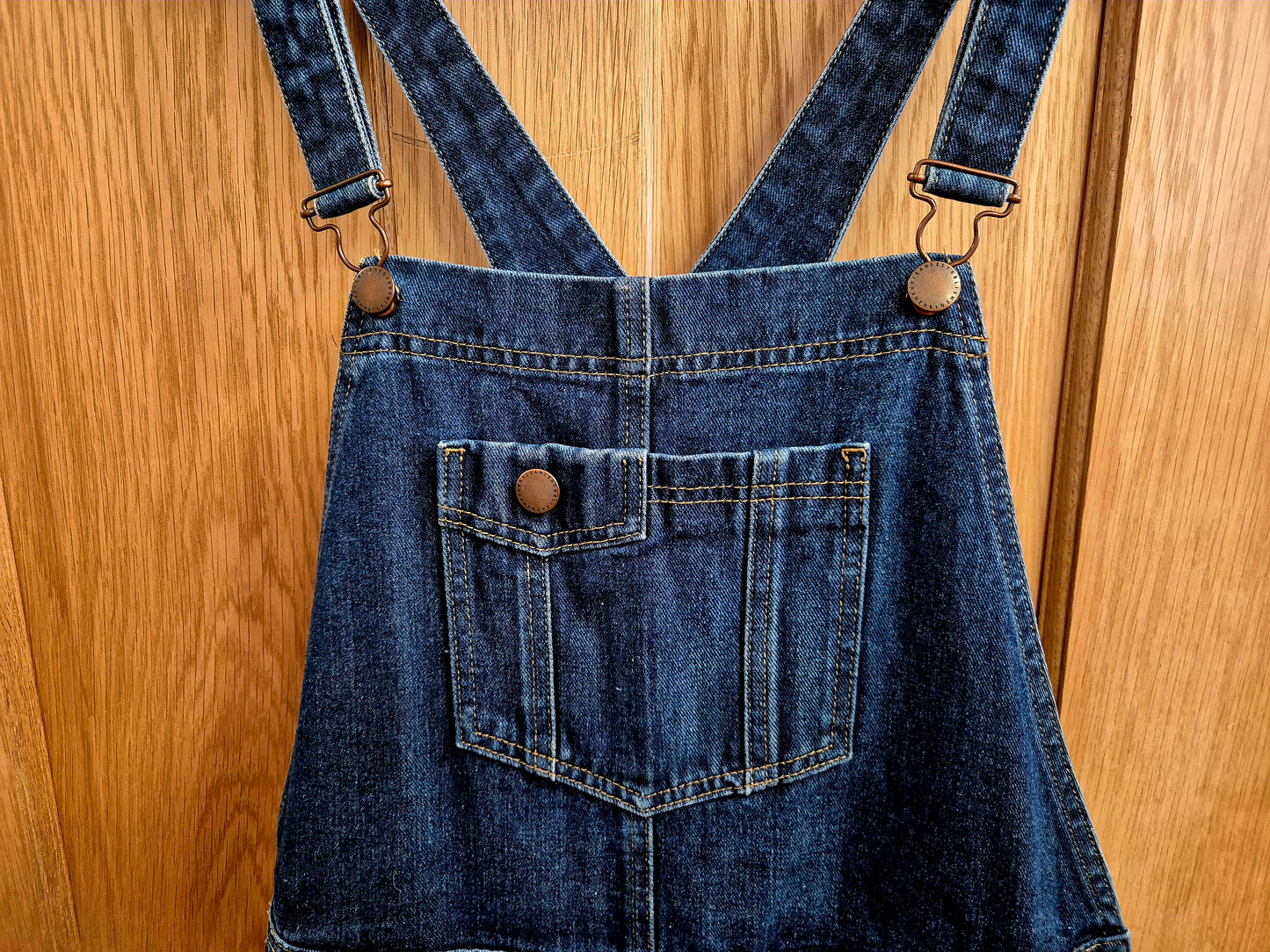 Denim dungarees size uk 14