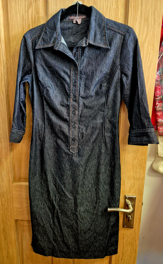 Vintage denim dress size uk 10