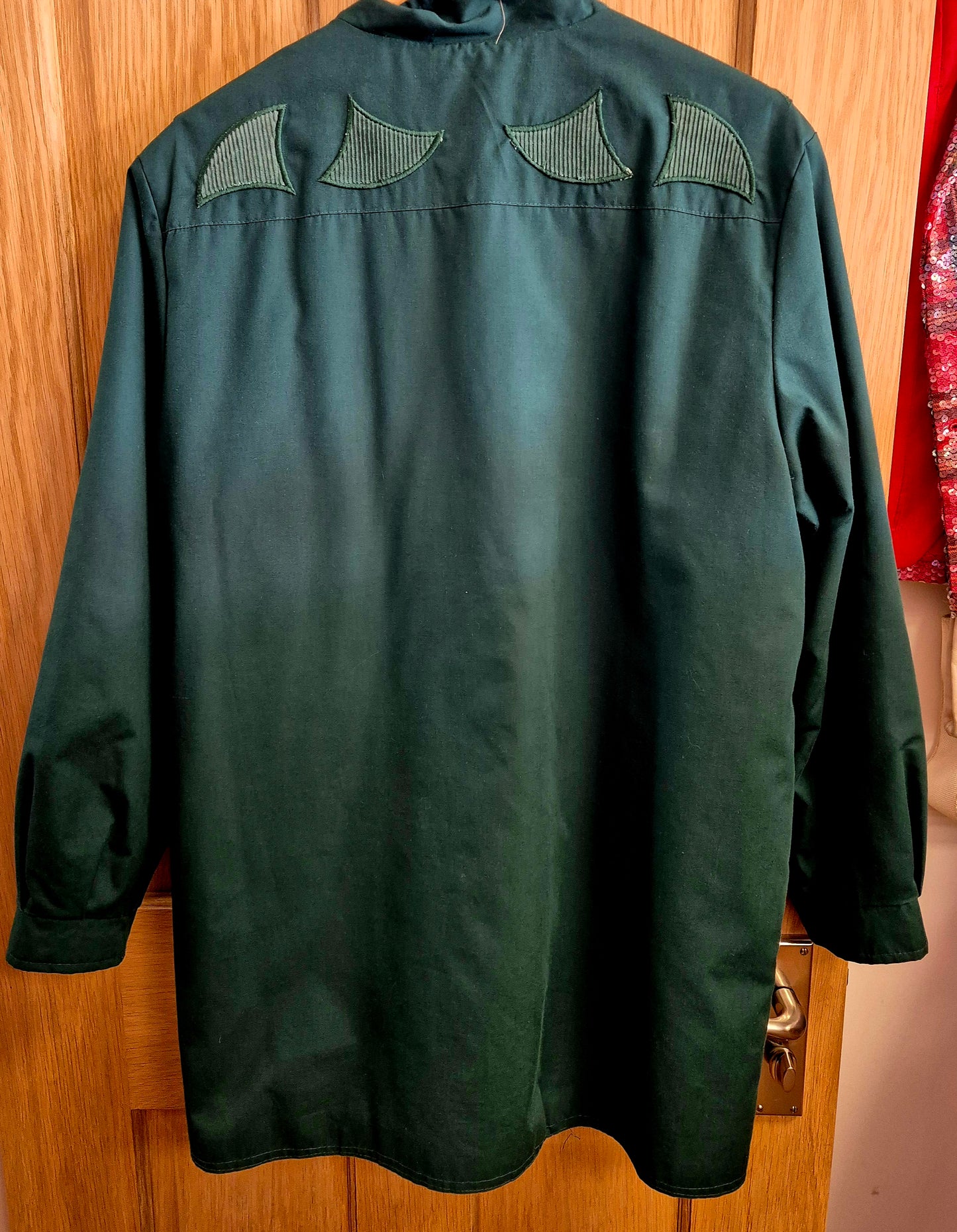 Vintage 1980s light padded coat green. Size uk 12/14