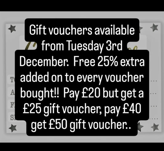 £25 vouchers for just £20